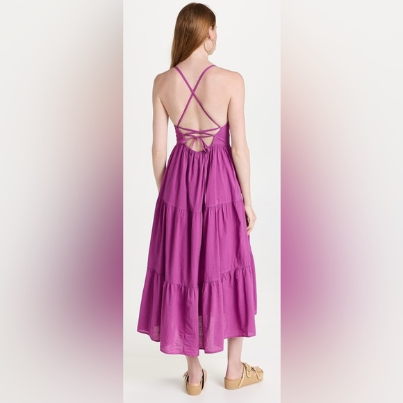 NWT Xirena Owyn Dress Purple Wine Size Large - Picture 3 of 9